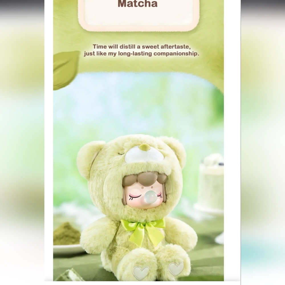Nanci Colorful Chocolate Cutie Bears‎ Series Plush NIB - Matcha - Picture 2 of 6